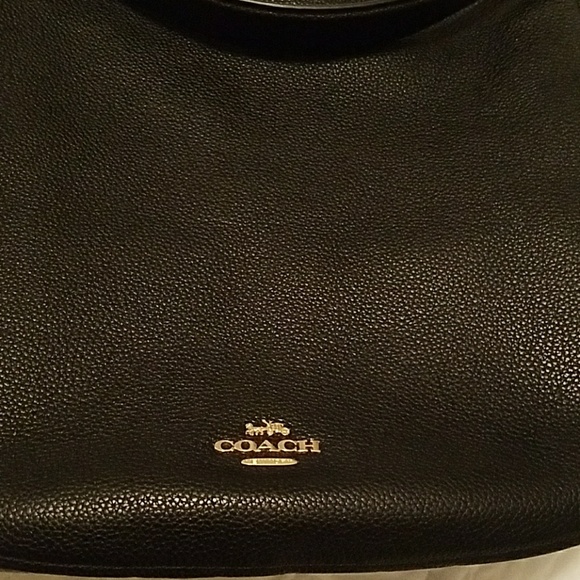 Black Leather Coach Purse - Picture 6 of 6